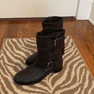 Delman  leather Moto boots